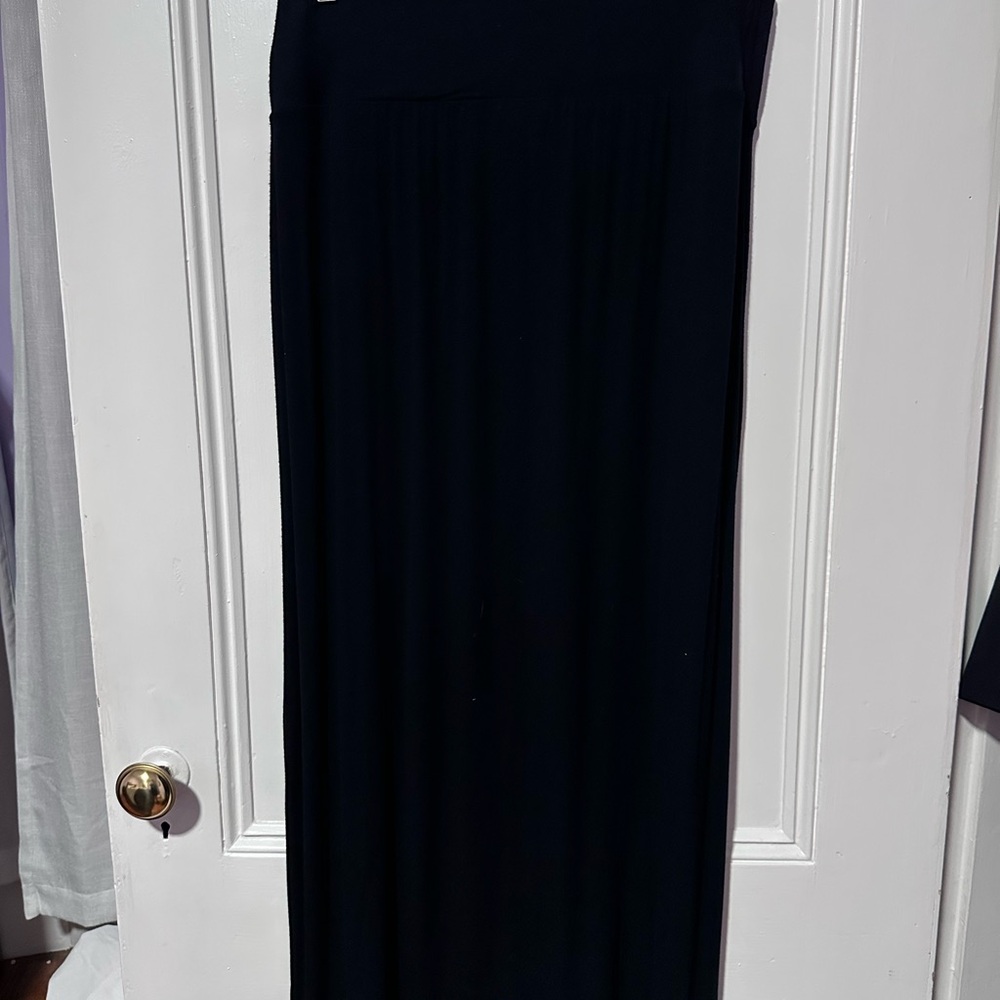 Apt. 9 Black Pleated Pencil Maxi Skirt